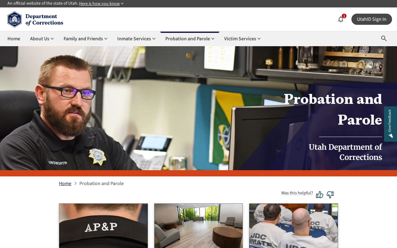 Cache County parole and probation Logan AP&P office information